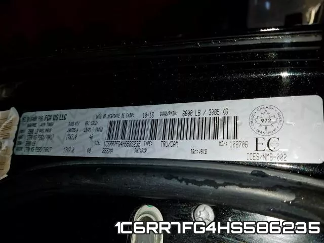 1C6RR7FG4HS586235 фото 2