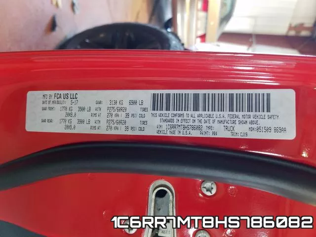 1C6RR7MT8HS786082 фото 2