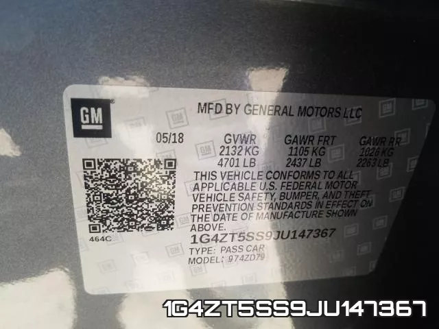 1G4ZT5SS9JU147367 фото 2