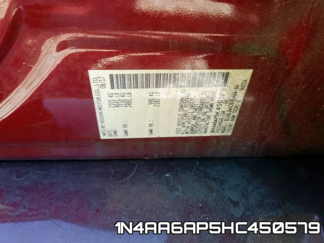 1N4AA6AP5HC450579 фото 2