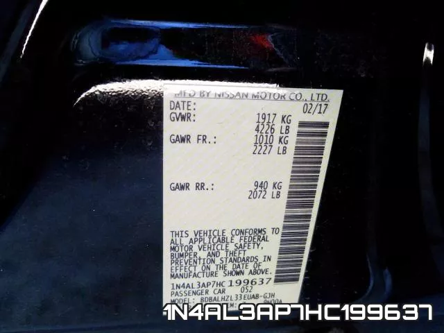 1N4AL3AP7HC199637 фото 2