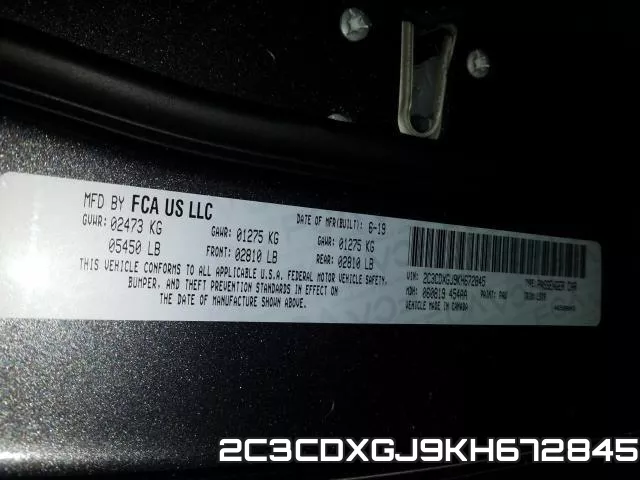 2C3CDXGJ9KH672845 фото 2