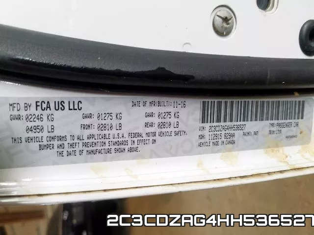 2C3CDZAG4HH536527 фото 2