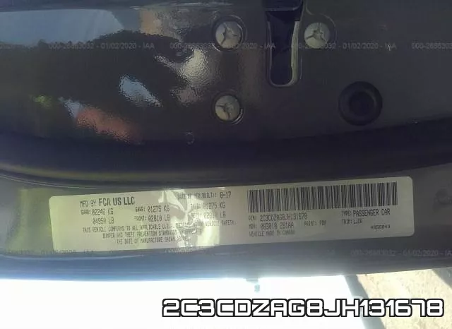 2C3CDZAG8JH131678 фото 10