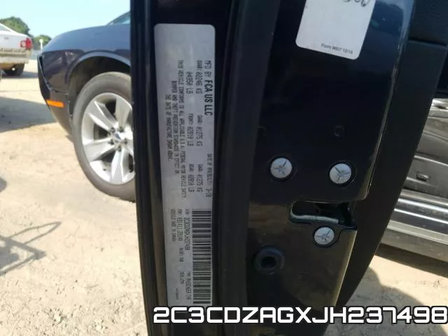 2C3CDZAGXJH237498 фото 2