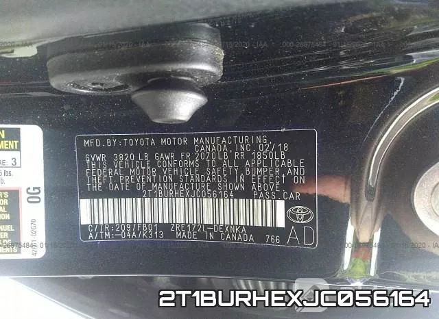 2T1BURHEXJC056164 фото 10