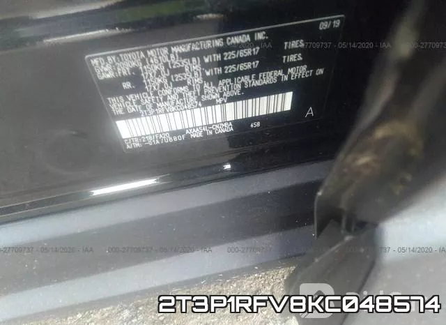2T3P1RFV8KC048574 фото 10