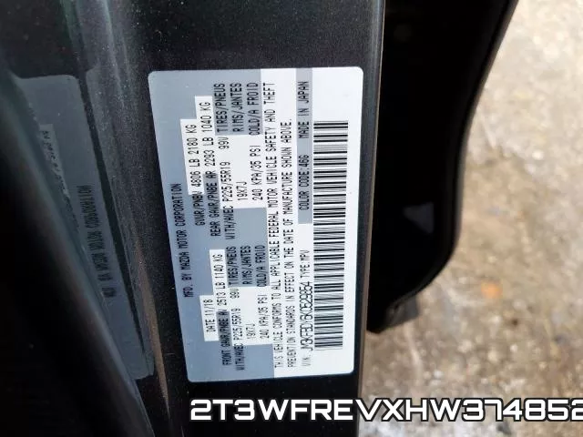 2T3WFREVXHW374852 фото 2