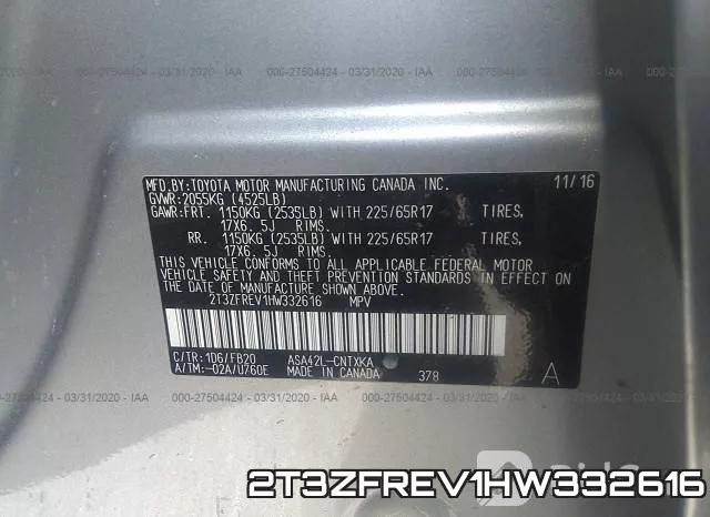 2T3ZFREV1HW332616 фото 10