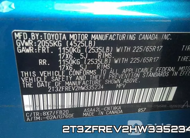 2T3ZFREV2HW335234 фото 10