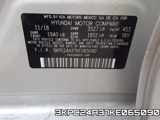 3KPC24A37KE065090 фото 2