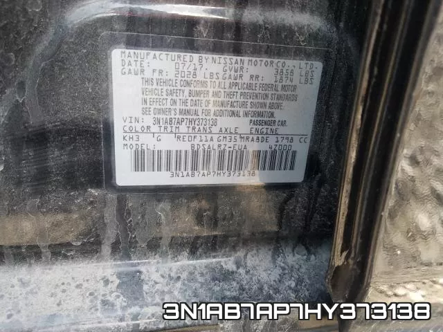 3N1AB7AP7HY373138 фото 2