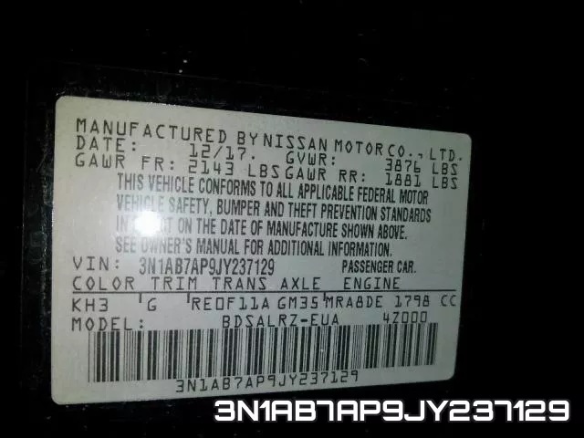 3N1AB7AP9JY237129 фото 2