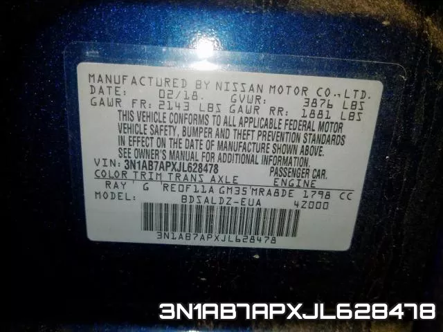 3N1AB7APXJL628478 фото 2