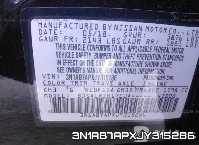 3N1AB7APXJY315286 фото 10
