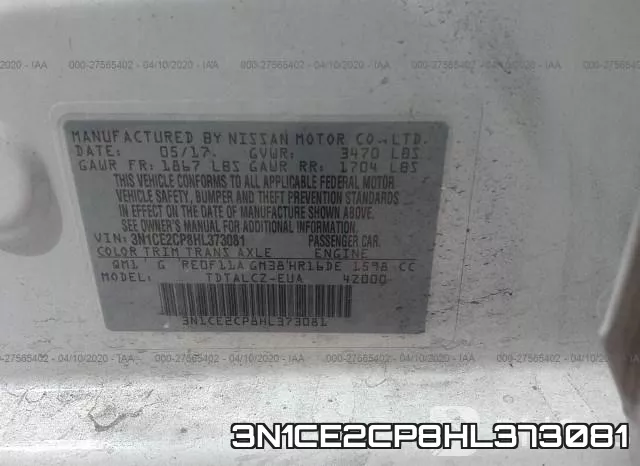 3N1CE2CP8HL373081 фото 10
