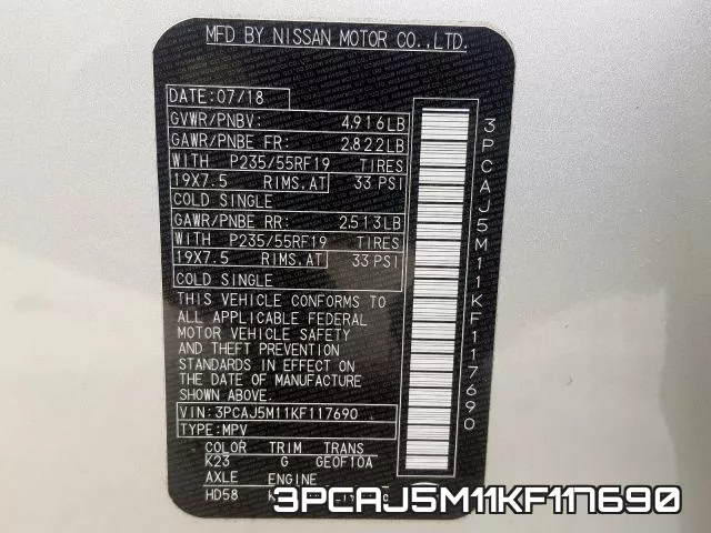 3PCAJ5M11KF117690 фото 2