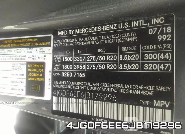 4JGDF6EE6JB179296 фото 10