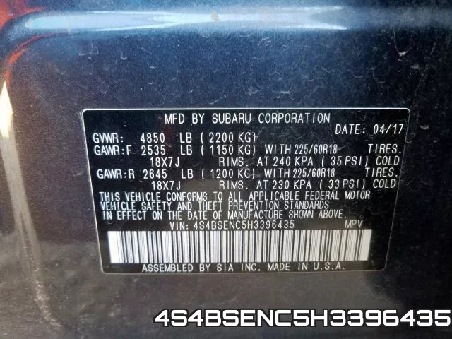 4S4BSENC5H3396435 фото 2