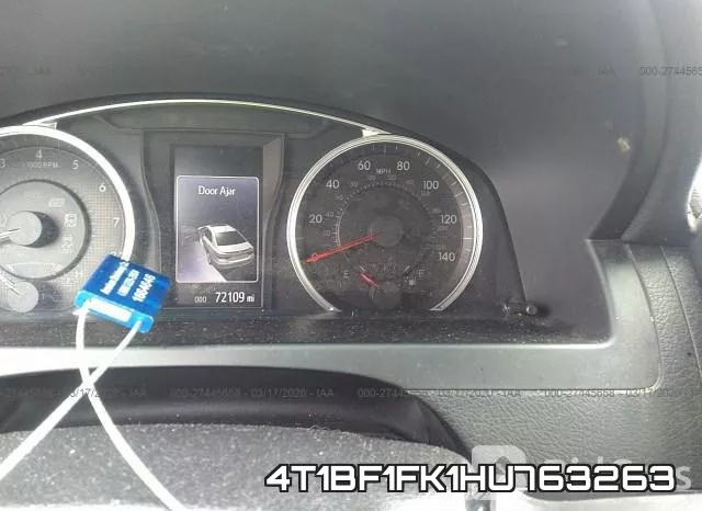 4T1BF1FK1HU763263 фото 8