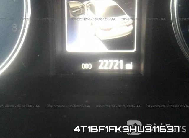 4T1BF1FK3HU311637 фото 8