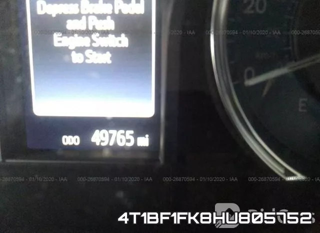 4T1BF1FK8HU805752 фото 8