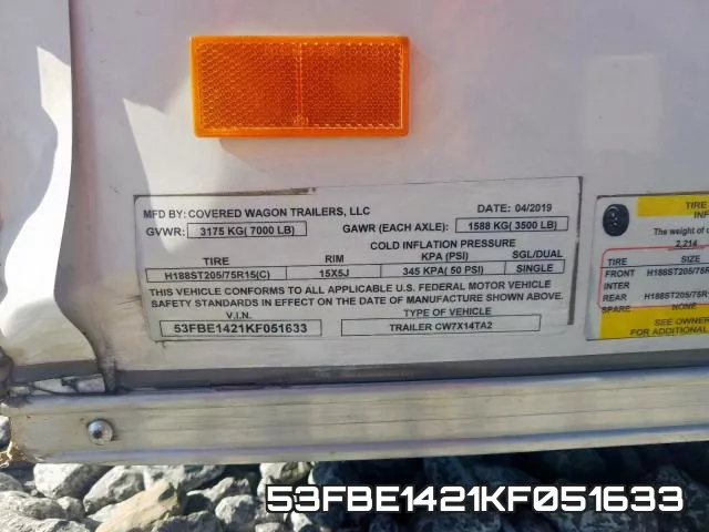 53FBE1421KF051633 фото 2