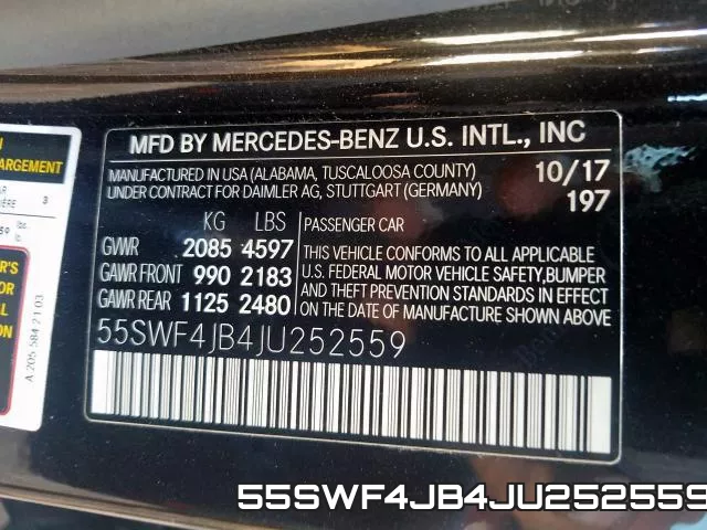 55SWF4JB4JU252559 фото 2