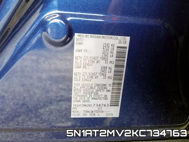 5N1AT2MV2KC734763 фото 2