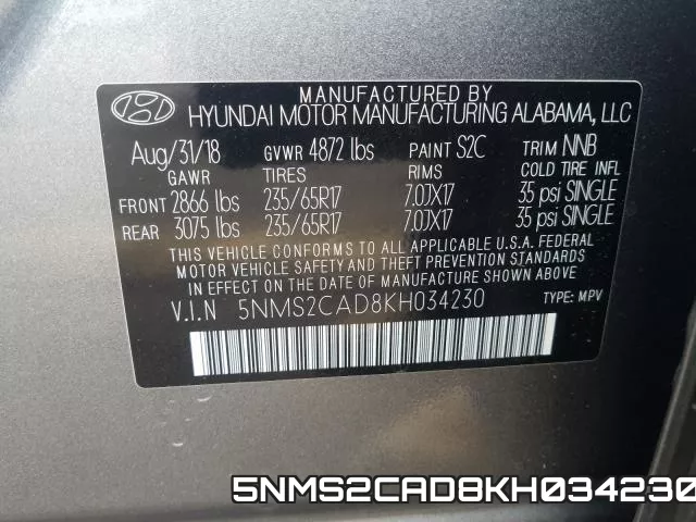 5NMS2CAD8KH034230 фото 2