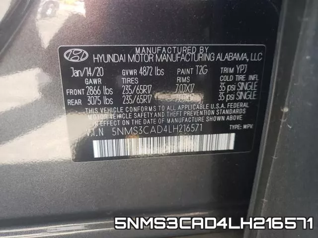5NMS3CAD4LH216571 фото 2