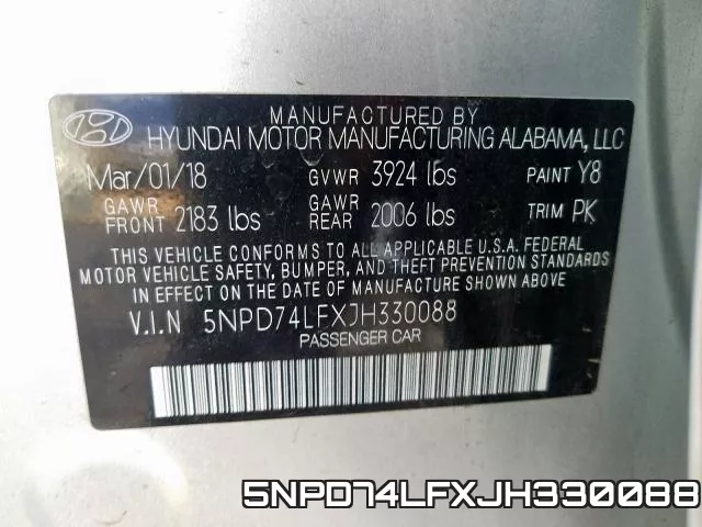 5NPD74LFXJH330088 фото 2