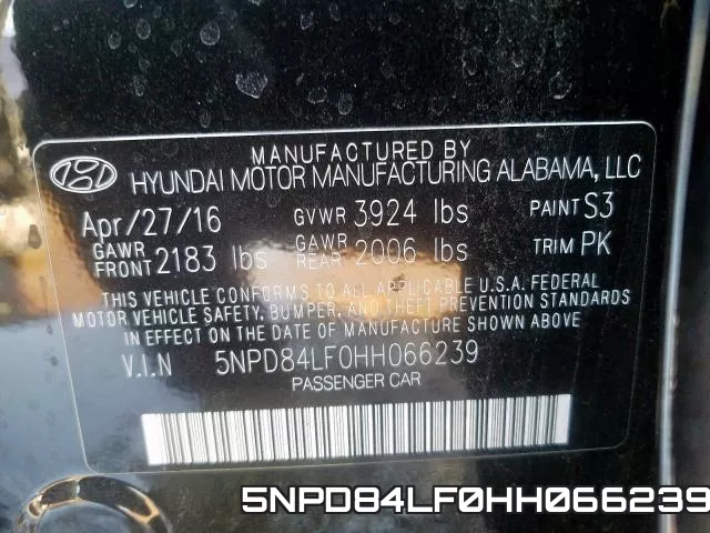 5NPD84LF0HH066239 фото 2