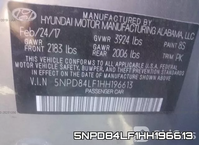 5NPD84LF1HH196613 фото 10