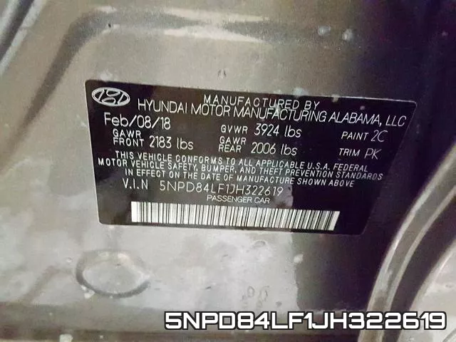 5NPD84LF1JH322619 фото 2
