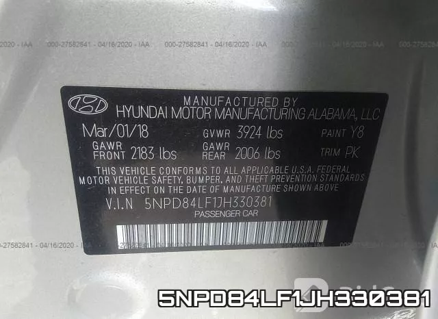 5NPD84LF1JH330381 фото 10