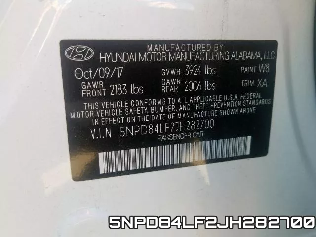 5NPD84LF2JH282700 фото 2