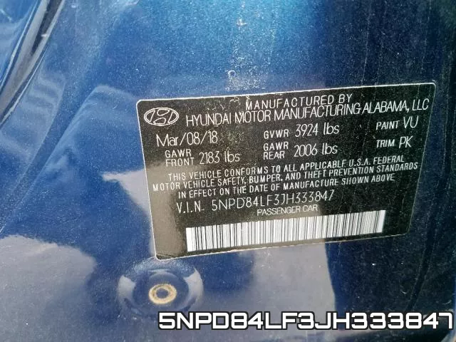5NPD84LF3JH333847 фото 2