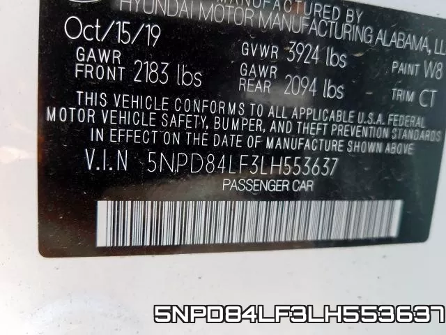 5NPD84LF3LH553637 фото 2