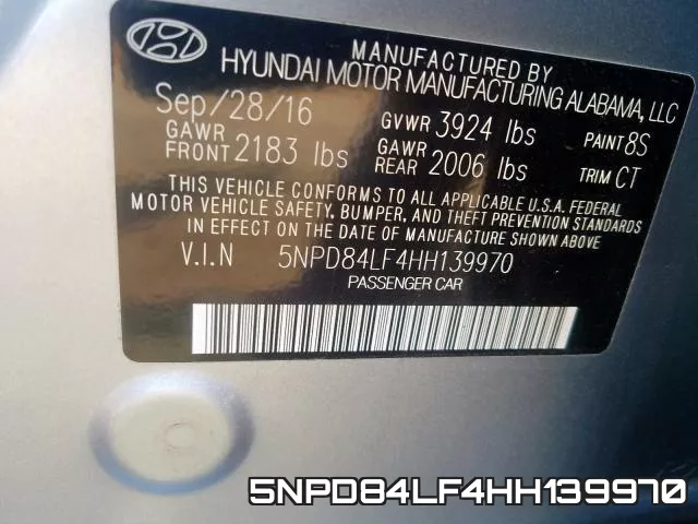 5NPD84LF4HH139970 фото 2