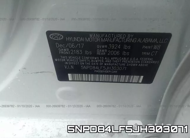 5NPD84LF5JH303071 фото 10