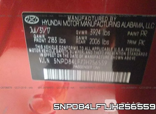 5NPD84LF7JH256559 фото 9