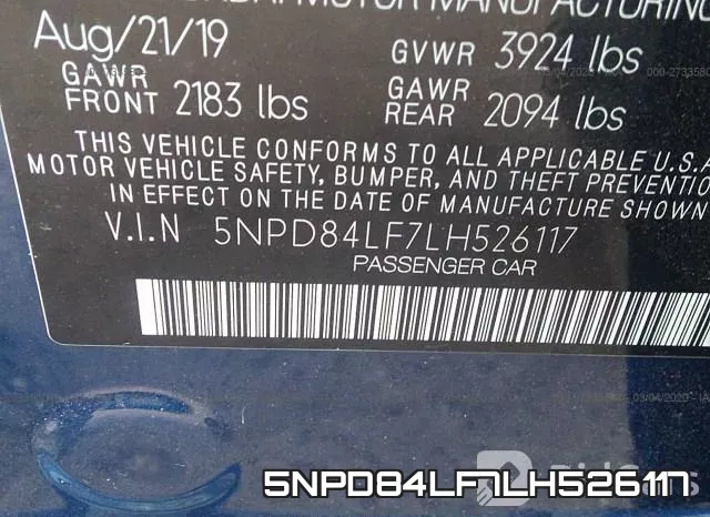 5NPD84LF7LH526117 фото 10