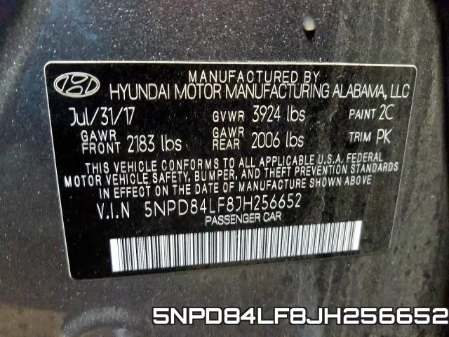 5NPD84LF8JH256652 фото 2