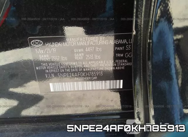 5NPE24AF0KH785913 фото 10