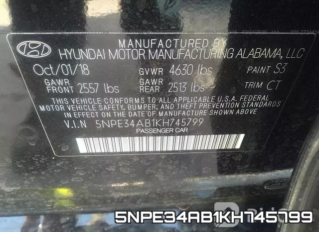 5NPE34AB1KH745799 фото 10