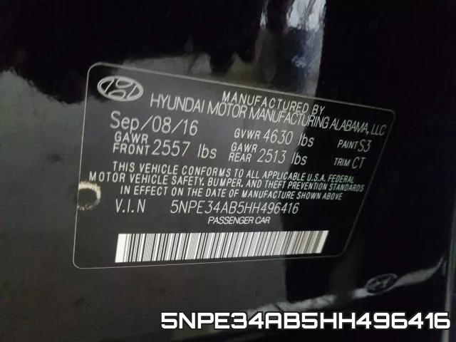 5NPE34AB5HH496416 фото 2