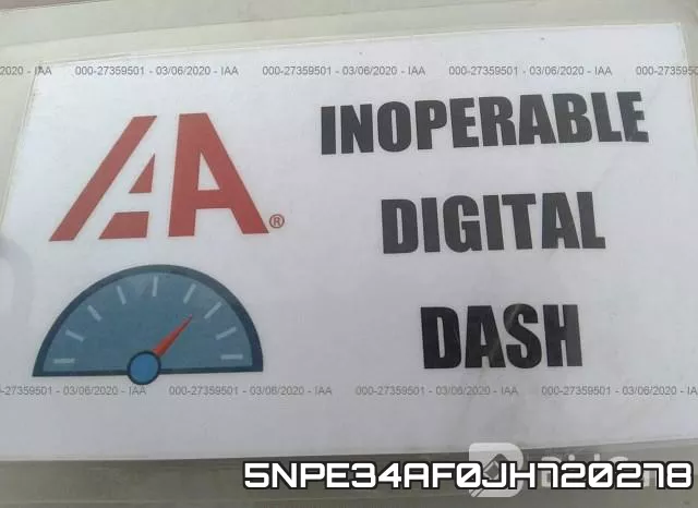 5NPE34AF0JH720278 фото 8