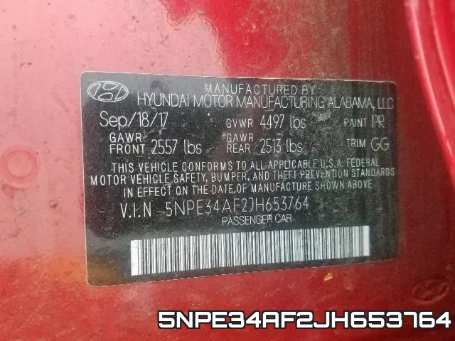 5NPE34AF2JH653764 фото 2