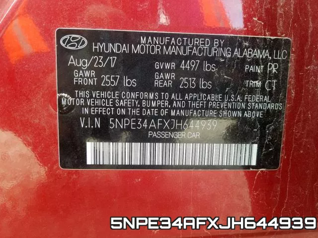 5NPE34AFXJH644939 фото 2